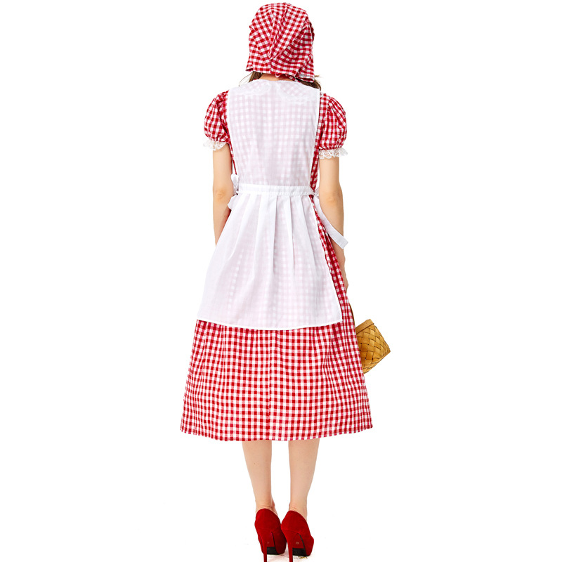 Halloween Housemaid Cosplay Costume For Masquerade Party Women  Apron Dress